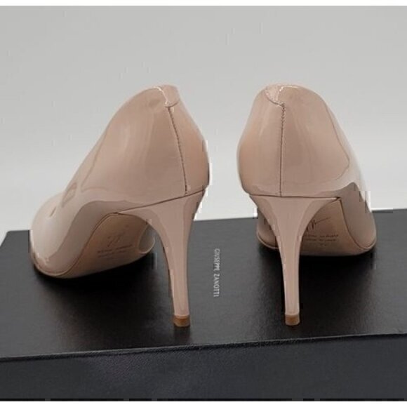 GUISEPPE ZANOTTI NUDE LEATHER PUMPS - Picture 3 of 8